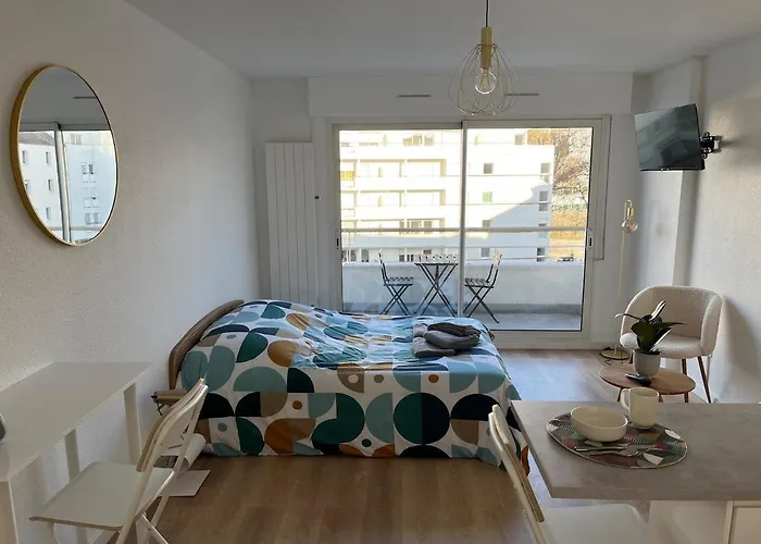 Joli Studio Cozy, Balcon, Cite Des Congres, Gare Sud